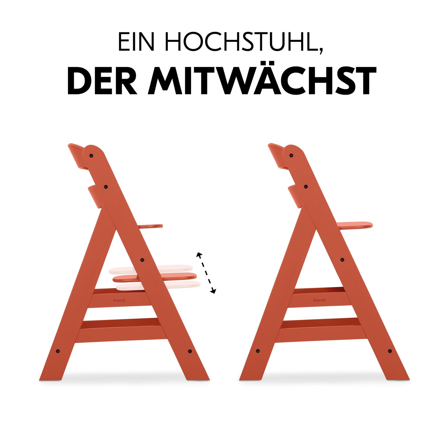 Mitwachsender Kinderhochstuhl aus Buchenholz – Kork, ab 6 Monaten bis 90 kg, mit 5-Punkt-Gurt, Schutzbügel & Schrittgurt